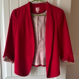 LC Lauren Conrad Bold Red Blazer